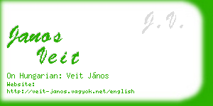 janos veit business card