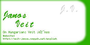 janos veit business card